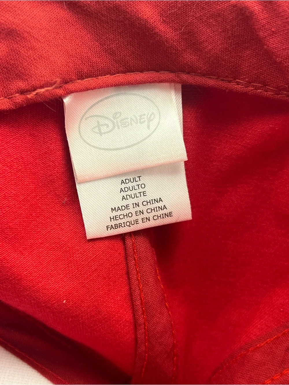 Disney Red, White panels and Navy Blue Embroidered Mickey Mouse Hat